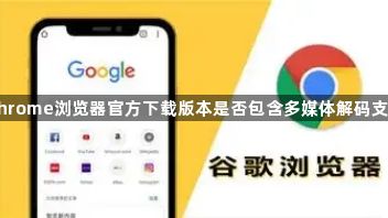 Chrome浏览器官方下载版本是否包含多媒体解码支持1