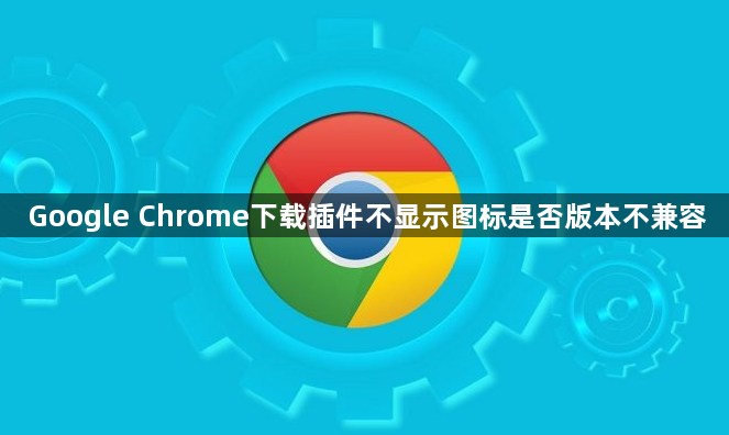 Google Chrome下载插件不显示图标是否版本不兼容1