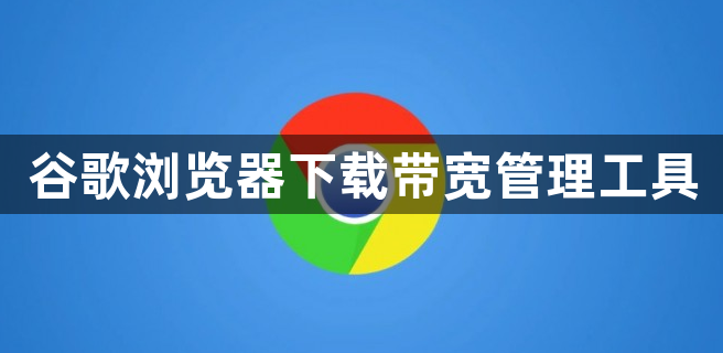 谷歌浏览器下载带宽管理工具1