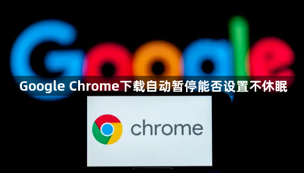 Google Chrome下载自动暂停能否设置不休眠1