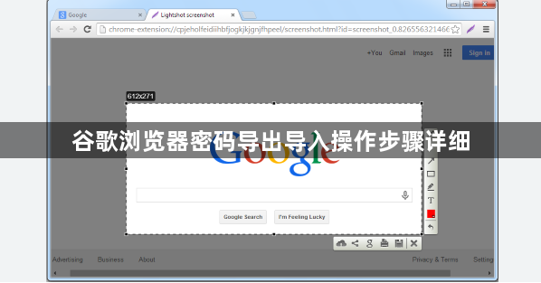 谷歌浏览器密码导出导入操作步骤详细1