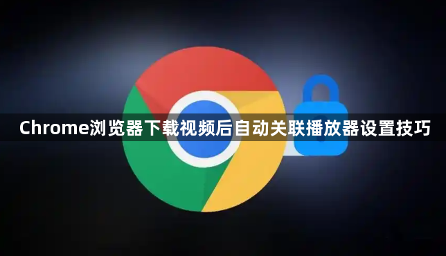 Chrome浏览器下载视频后自动关联播放器设置技巧1