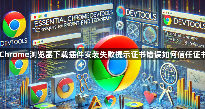 Chrome浏览器下载插件安装失败提示证书错误如何信任证书1