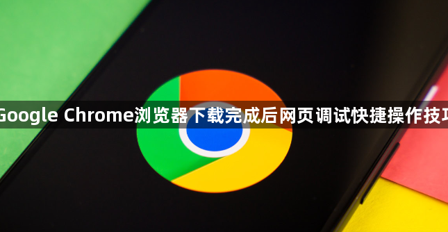 Google Chrome浏览器下载完成后网页调试快捷操作技巧1