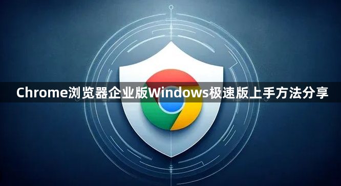 Chrome浏览器企业版Windows极速版上手方法分享1