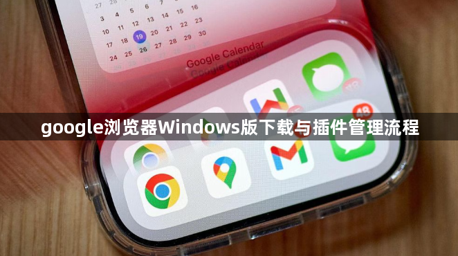 google浏览器Windows版下载与插件管理流程1