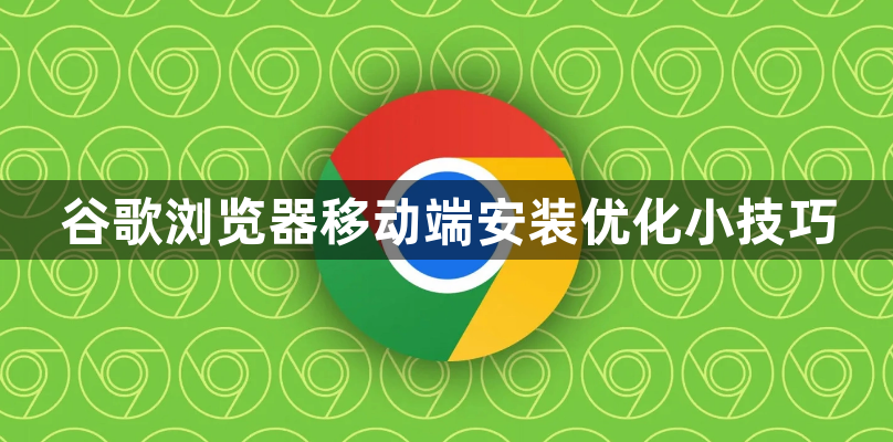 谷歌浏览器移动端安装优化小技巧1