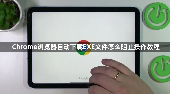 Chrome浏览器自动下载EXE文件怎么阻止操作教程1