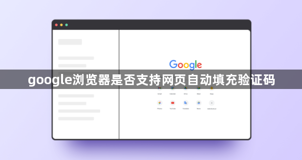 google浏览器是否支持网页自动填充验证码1