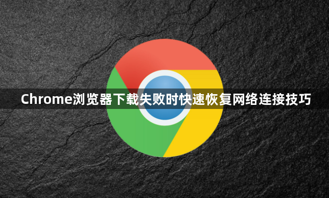 Chrome浏览器下载失败时快速恢复网络连接技巧1
