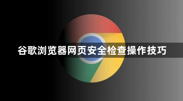 谷歌浏览器网页安全检查操作技巧1