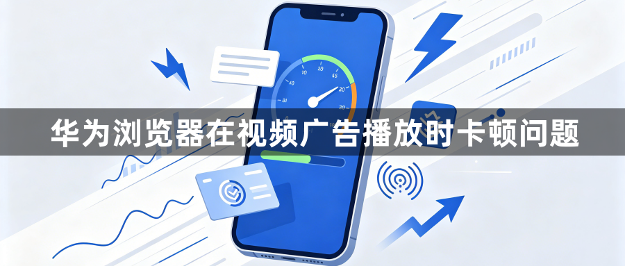 华为浏览器在视频广告播放时卡顿问题1