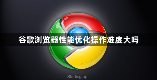 谷歌浏览器性能优化操作难度大吗1