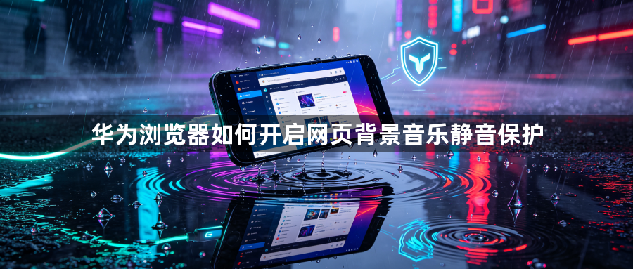 华为浏览器如何开启网页背景音乐静音保护1