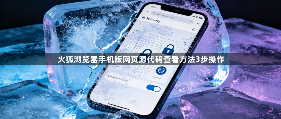 火狐浏览器手机版网页源代码查看方法3步操作1