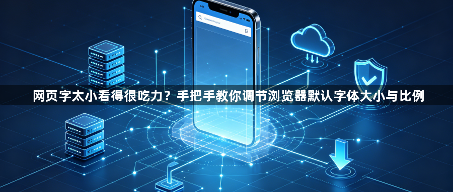 网页字太小看得很吃力?手把手教你调节浏览器默认字体大小与比例1