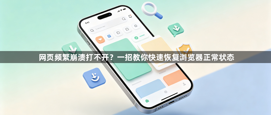 网页频繁崩溃打不开？一招教你快速恢复浏览器正常状态1