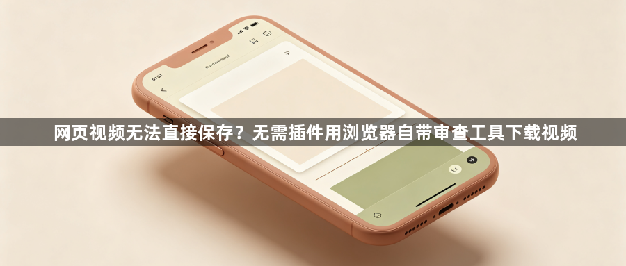 网页视频无法直接保存?无需插件用浏览器自带审查工具下载视频1