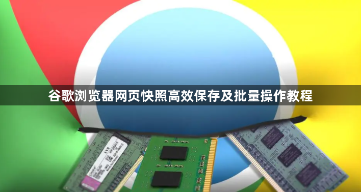 谷歌浏览器网页快照高效保存及批量操作教程1