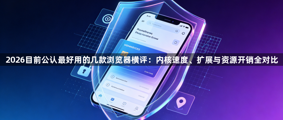 2026目前公认最好用的几款浏览器横评：内核速度、扩展与资源开销全对比1