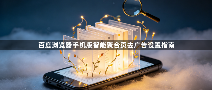 百度浏览器手机版智能聚合页去广告设置指南1