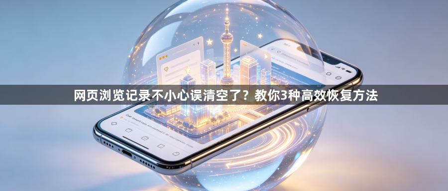 网页浏览记录不小心误清空了?教你3种高效恢复方法1