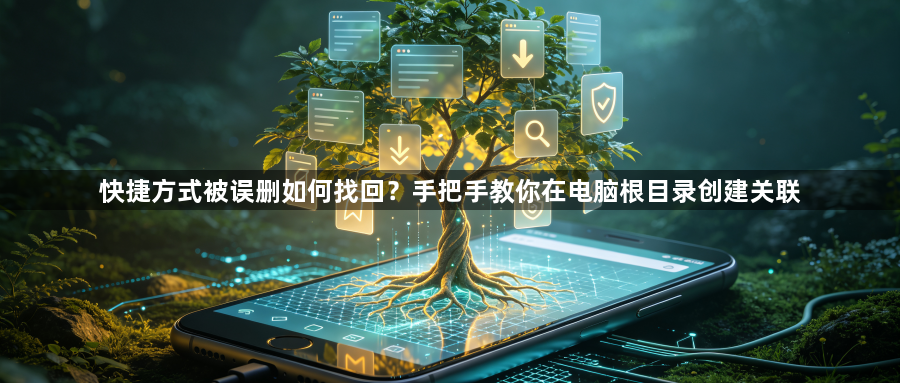 快捷方式被误删如何找回?手把手教你在电脑根目录创建关联1