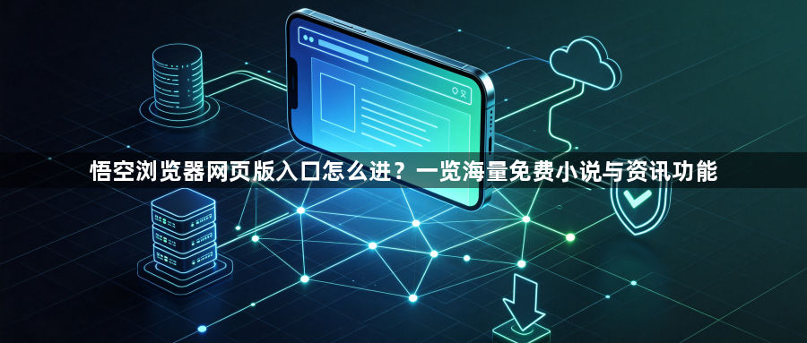 悟空浏览器网页版入口怎么进?一览海量免费小说与资讯功能1