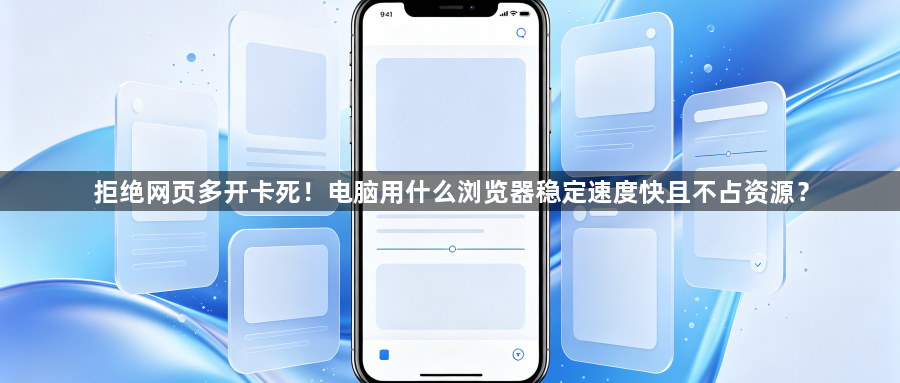 拒绝网页多开卡死！电脑用什么浏览器稳定速度快且不占资源？1
