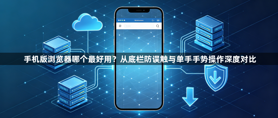 手机版浏览器哪个最好用?从底栏防误触与单手手势操作深度对比1