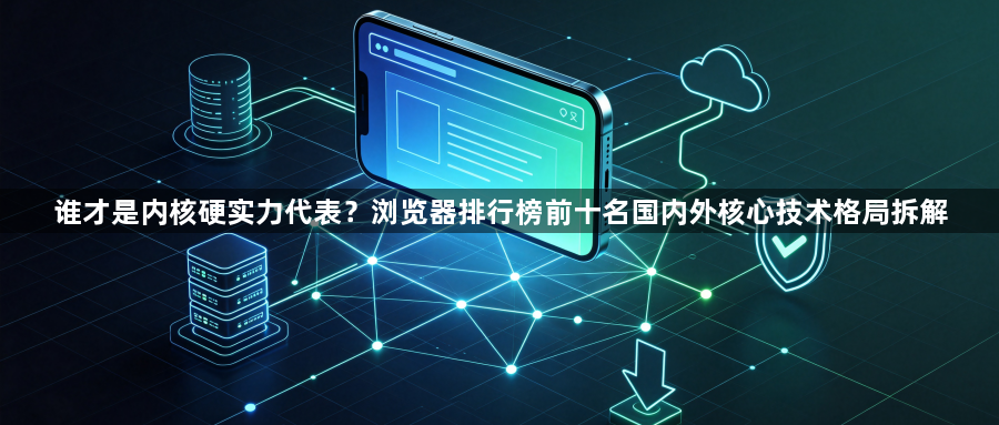 谁才是内核硬实力代表?浏览器排行榜前十名国内外核心技术格局拆解1