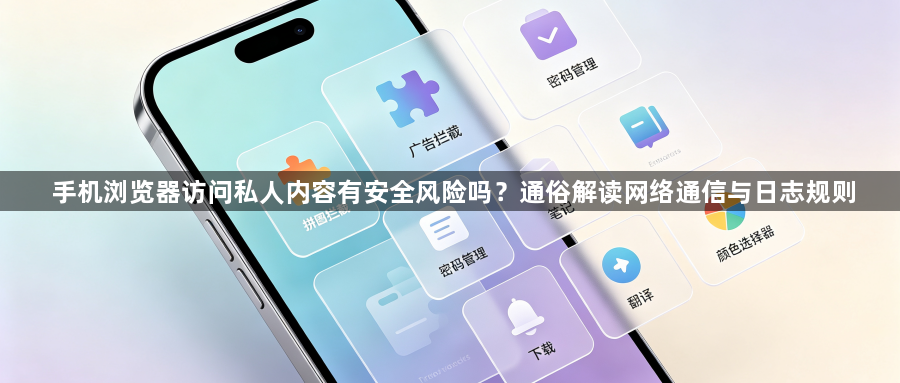 手机浏览器访问私人内容有安全风险吗?通俗解读网络通信与日志规则1