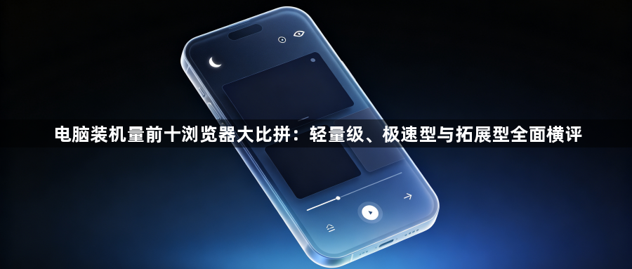 电脑装机量前十浏览器大比拼:轻量级、极速型与拓展型全面横评1