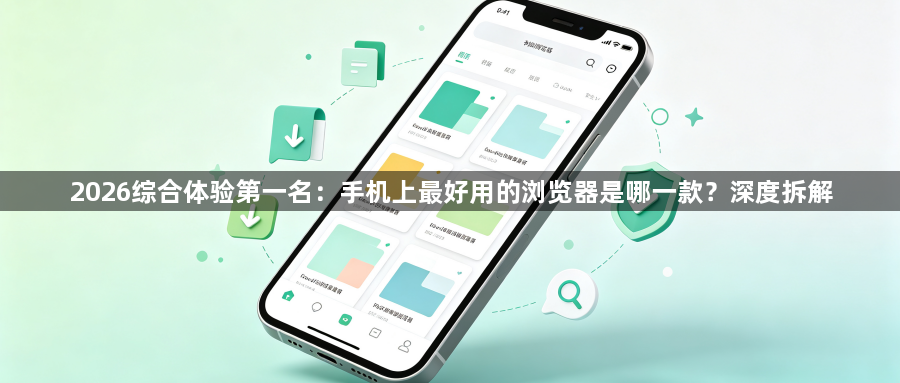 2026综合体验第一名:手机上最好用的浏览器是哪一款?深度拆解1