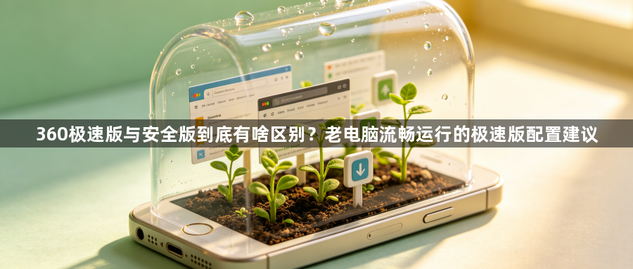 360极速版与安全版到底有啥区别?老电脑流畅运行的极速版配置建议1
