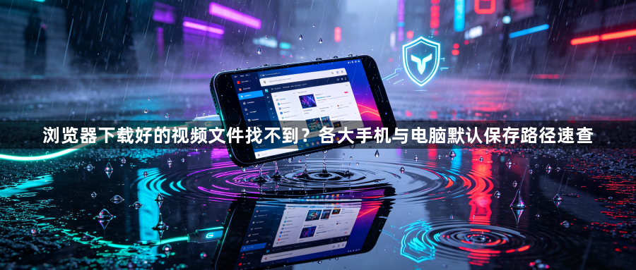 浏览器下载好的视频文件找不到?各大手机与电脑默认保存路径速查1