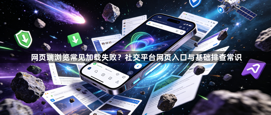 网页端浏览常见加载失败?社交平台网页入口与基础排查常识1