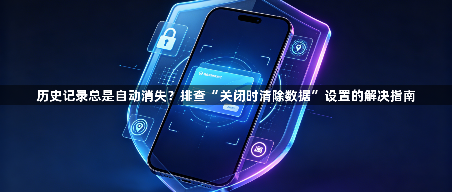 历史记录总是自动消失?排查“关闭时清除数据”设置的解决指南1