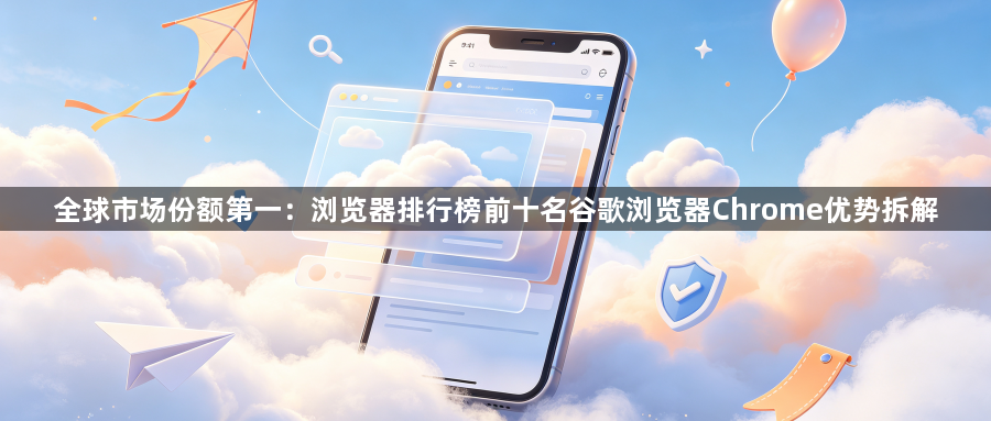 全球市场份额第一：浏览器排行榜前十名谷歌浏览器Chrome优势拆解1